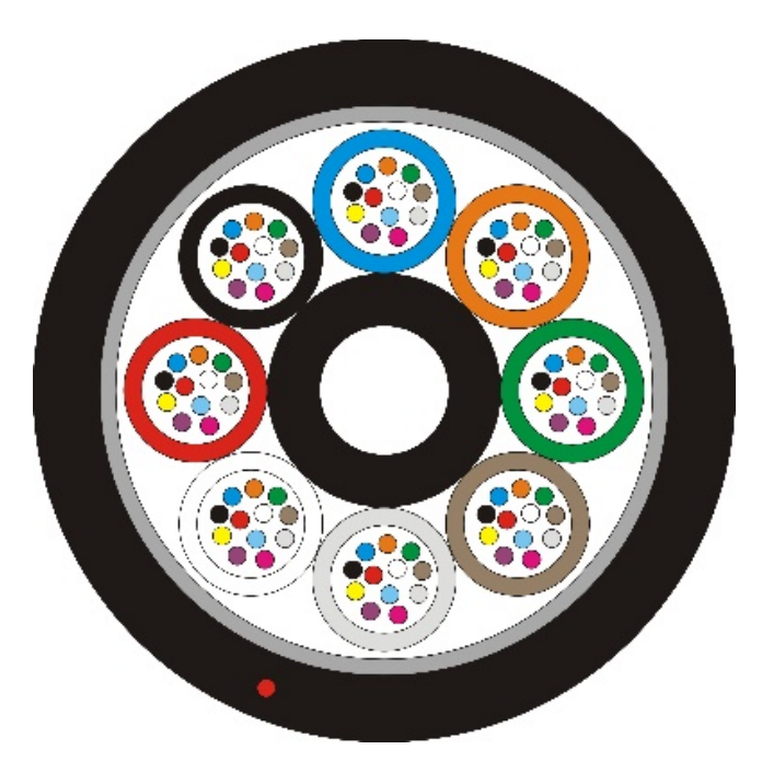 Central tube drop cable